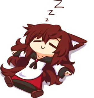 😴 548f9f9b Anime, Desenho animado, Personagem, Kawaii, Mangá, Fofo, Furry telegram sticker