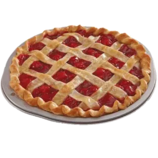 🥧 6f876fbf taart, eten, dessert, kersentaart, gebakken telegram sticker