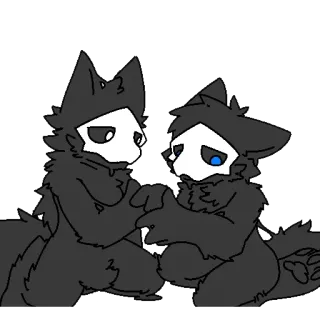 🖤 db5c447f furry, dễ thương, anthro, động vật telegram sticker