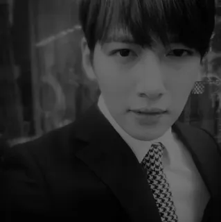 🥀 fd0e3221 남자, 정장, 넥타이, 초상화, 사람, 흑백 telegram sticker