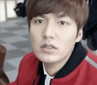 😐 3635d2eb Lee Min-ho актер, корейский, знаменитость, красивый, мужчина whatsapp sticker