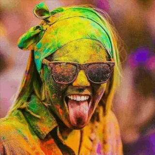 😜 17782d47 Holi, festival, color, celebración, India, hindú telegram sticker