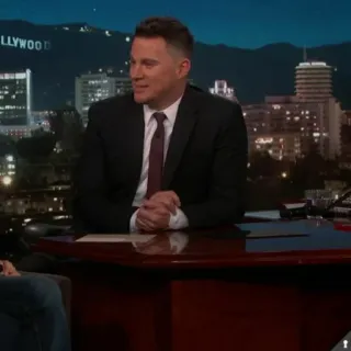 🍂 5a77306e mężczyzna, garnitur, talk show, Hollywood telegram sticker