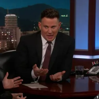 🍂 b678914e Channing Tatum celebryta, aktor, talk show, garnitur telegram sticker