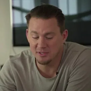 🕸 bf37e6ce Channing Tatum celebryta, aktor, portret, mężczyzna telegram sticker