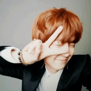 ✌️ 29a53dca Friedenszeichen, Geste, Mann, Porträt telegram sticker