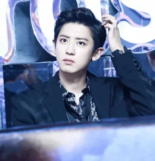 🤔 9a125279 Chanyeol kpop, sänger, exo, chanyeol, musik, idol, asiatisch telegram sticker