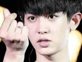 😍 e604f893 kpop, koreanisch, sänger, exo, idol, herzgeste, asiatisch telegram sticker