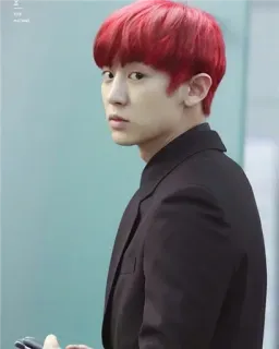 😒 f7738bf2 Person, rote Haare, Porträt, Koreaner, Mann telegram sticker