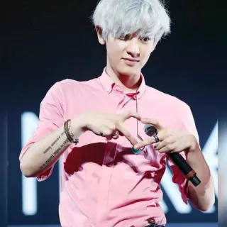 ❤ 9dff8dfc Chanyeol Чанёль, EXO, K-Pop, певец, музыка, знаменитость telegram sticker