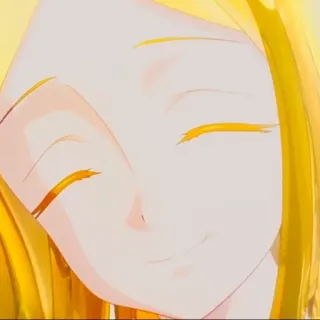 🙃 0ba9bf80 anime, cartoon, smile, happy, woman, female, character whatsapp sticker