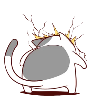 🤦‍♂️ a8740a14 猫, 怒り, イライラ, 可愛い, 動物, ステッカー, 漫画 telegram sticker