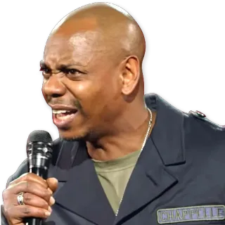 😖 c03466f0 Dave Chappelle Chappelle Dave Chappelle, comico, divertente, intrattenimento, celebrità telegram sticker