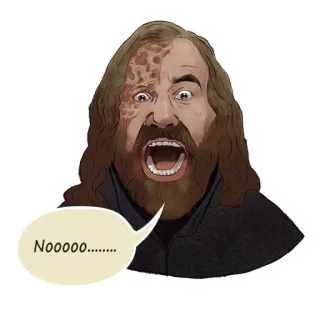 😱 05817275 Sandor Clegane Game of Thrones Nooooo........ Sandor Clegane, Le Limier, Game of Thrones, Fantastique, Série TV, Personnage telegram sticker