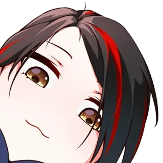 😍 e1f0990d Аниме, Манга, Мультфильм, Лицо, Девушка, Глаз telegram sticker