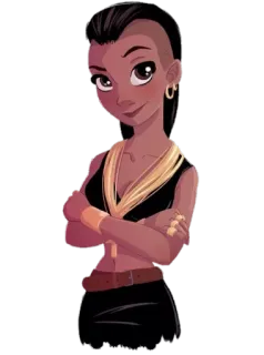 🙂 20e83c1b mujer, personaje, ilustración, dibujo animado, femenino, chica telegram sticker