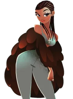 😏 9e5e8c3b mujer, retrato, moda, estilo, modelo, mujer, chica telegram sticker