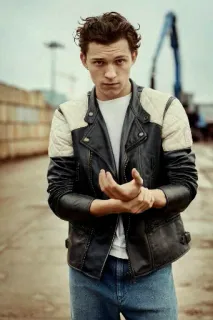 👊 39f7f00f Tom Holland Tom Holland, actor, portrait, man, celebrity, fashion telegram sticker