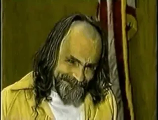 😐 2bf69dcd Charles Manson Charles Manson, capo culto, crimine, omicidio, criminale, infame, controverso telegram sticker