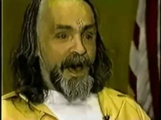 😐 32d256af Charles Manson Charles Manson, leader di culto, crimine, personaggio storico telegram sticker