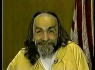 😐 99a4d28a Charles Manson Charles Manson, crimine, omicidio, culto, prigione telegram sticker