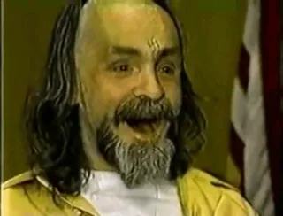 😐 bbb662b2 Charles Manson crimine, omicidio, culto, Charles Manson telegram sticker
