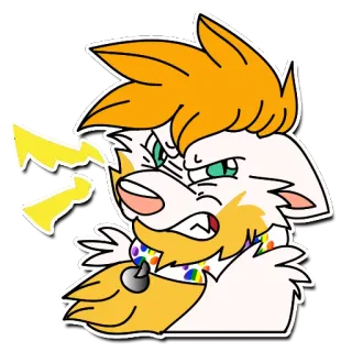 😡 2c7f691e เฟอร์รี่, สติกเกอร์, การ์ตูน, สัตว์, ตัวละคร, โกรธ telegram sticker
