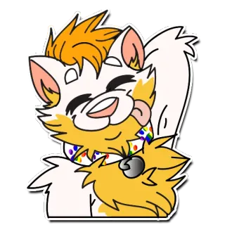 😋 cccad356 แมว, รุ้ง, ไพรด์, LGBTQ, เฟอร์รี่, สติกเกอร์ telegram sticker