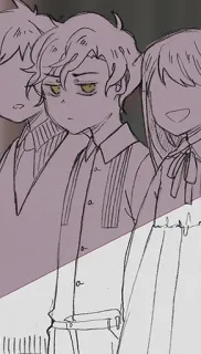 😡 177ac465 Аниме, Мультфильм, Персонаж, Рисунок, Эскиз telegram sticker