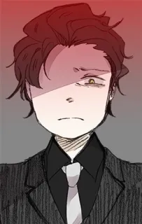 🎩 2791e1b5 Аниме, Манга, Персонаж, Портрет, Серьезный, Мультфильм telegram sticker