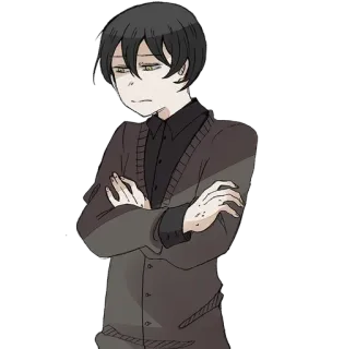 😒 79de47df Аниме, Персонаж, Манга, Эмо telegram sticker