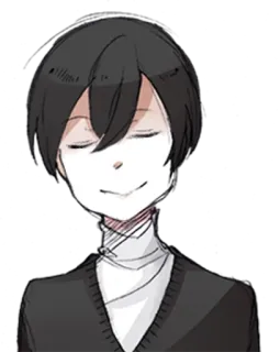 😌 8153b38d аниме, мультфильм, эскиз, персонаж, рисунок telegram sticker