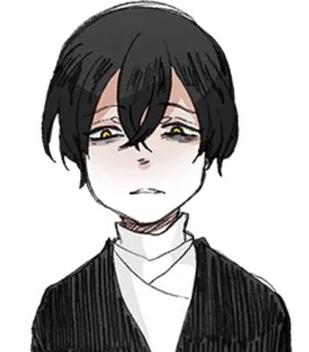 😫 c0096221 Аниме, Мультфильм, Манга, Персонаж, Иллюстрация, Искусство, Рисунок telegram sticker