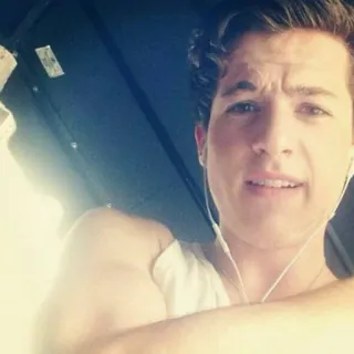 ✨ 5d5704ec Charlie Puth celebridad, cantante, músico, hombre, retrato, persona telegram sticker