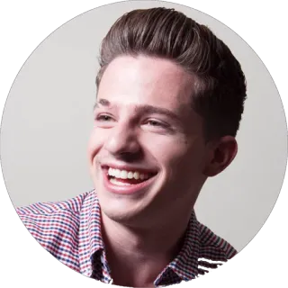 😅 838a07cc Charlie Puth ca sĩ, nhạc sĩ, pop, người nổi tiếng, chân dung, Charlie Puth telegram sticker