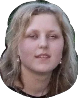 🙄 4deee16b femme, portrait, cheveux blonds, personne telegram sticker