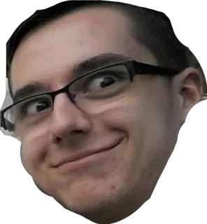 😃 5adc5f81 visage, personne, lunettes, portrait, sourire telegram sticker