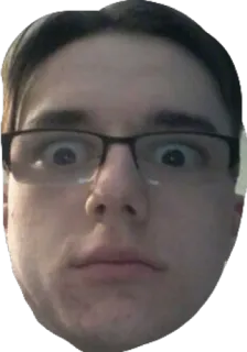 😳 61874fae visage, personne, tête, portrait, autocollant telegram sticker