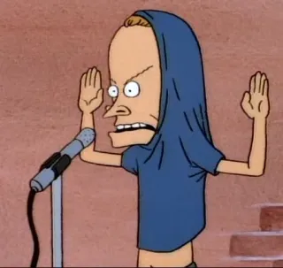 😡 d8b2b6d4 Beavis Beavis and Butt-Head 만화, 비비스, 비비스와 버트헤드, MTV, 캐릭터 telegram sticker