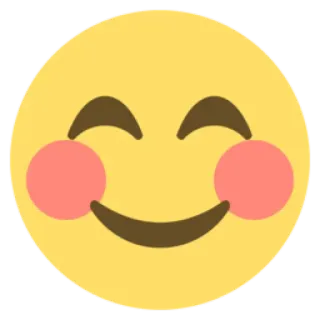 😊 9c4f51c6 表情符号, 微笑, 脸红, 快乐, 脸, 可爱 telegram sticker