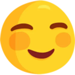☺️ a36c0276 表情符号, 笑脸, 表情, 脸红, 快乐, 黄色 telegram sticker