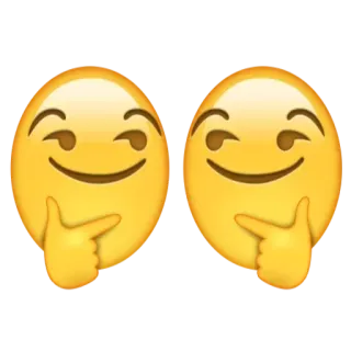 😏 ae0ffcb3 表情符号, 思考, 微笑, 面孔, 黄色 telegram sticker