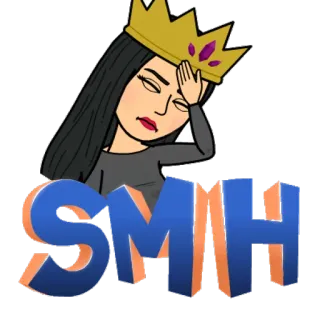 🤦 25d1c113 SMH smh, kopfschütteln, bitmoji, enttäuschung, frustration telegram sticker