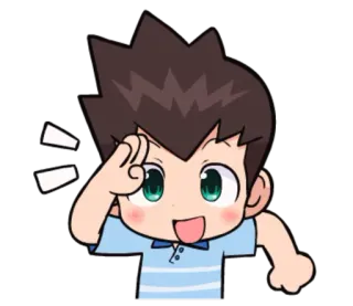 😃 10eee6e4 Kreskówka, Postać, Kawaii, Słodkie telegram sticker