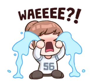 😭 2267c476 WAEEEE?! 哭, 悲伤, 情绪化, 卡通, 动漫 telegram sticker
