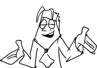 🤷‍♂ cef96f84 漫画, キャラクター, イラスト, スケッチ telegram sticker