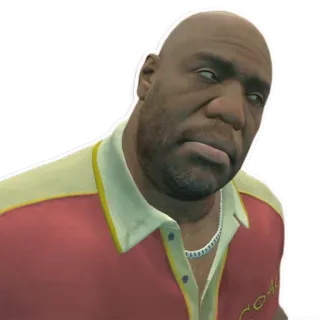 😠 2b8c1982 Coach Left 4 Dead 2 Videospielfigur, Trainer, Left 4 Dead 2, Zombie, Survival Horror, Spiel telegram sticker