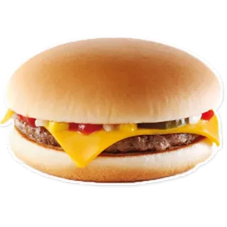 🍔 601db287 Burger, Cheeseburger, Essen, Fast Food, Hamburger, Sandwich telegram sticker