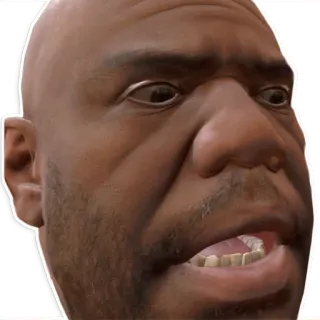 😮 e4cd23ff Gesicht, Mann, Meme, Porträt, Ausdruck telegram sticker