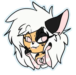 😍 07b06101 卡通, 动漫, 动物, 兽人, 角色, 猫 telegram sticker